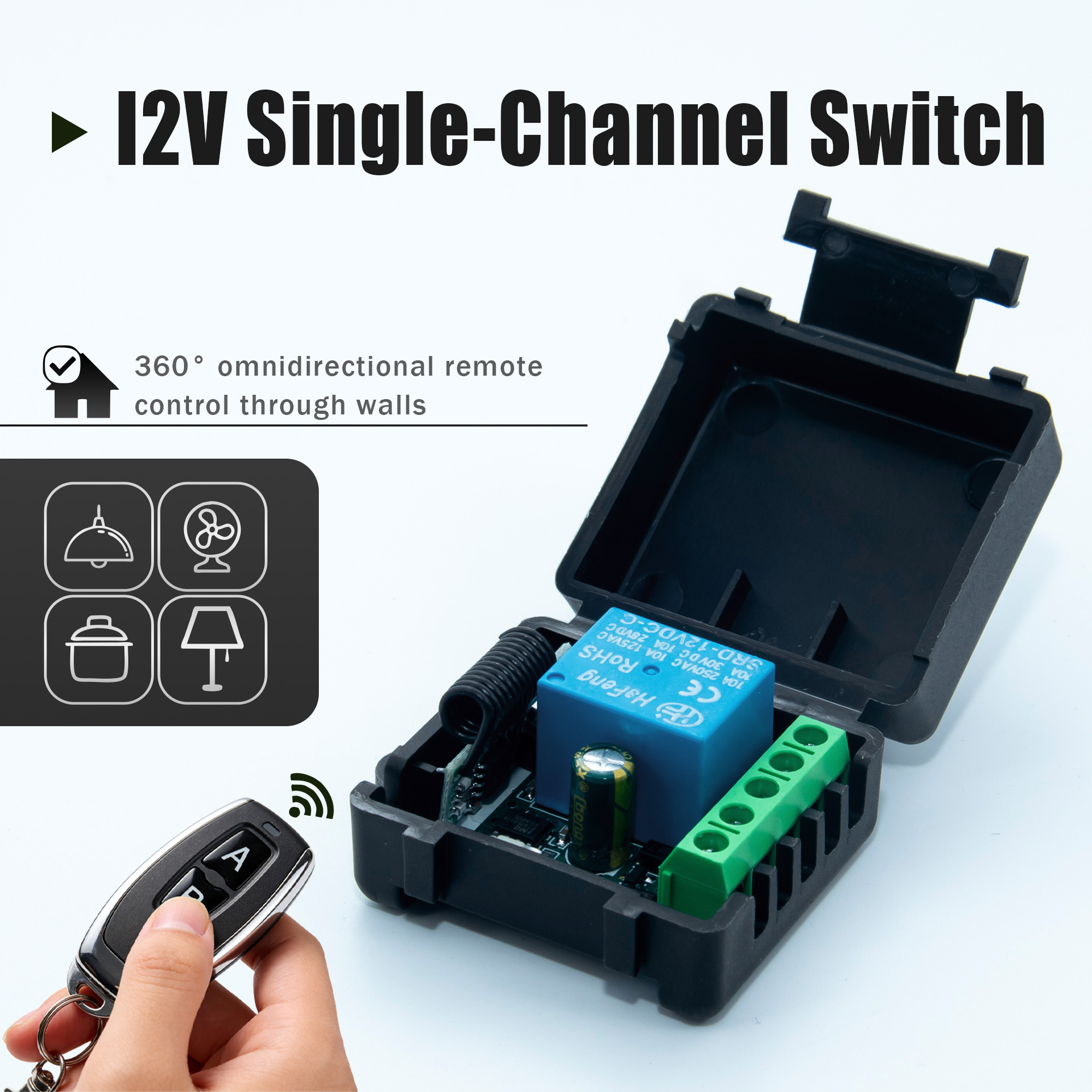 Rf 433Mhz Module - Interruptor de Control Remoto Inalámbrico de