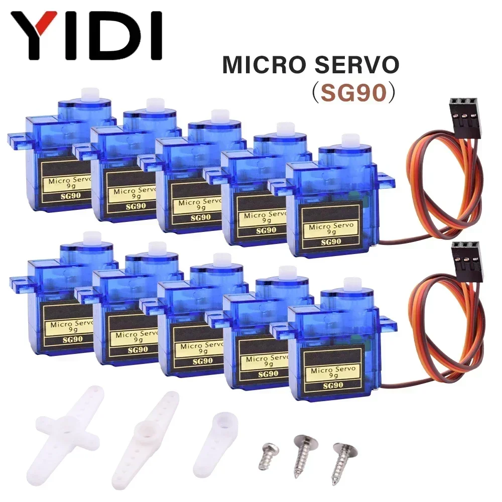 Servo Motor Sg90 - 2/4/5/10/20 piezas Arduino Micro servomotor analógico