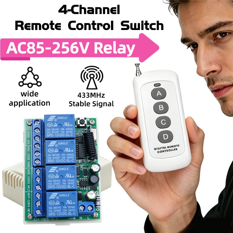 Rf 433Mhz Module - Control remoto RF de 4 canales