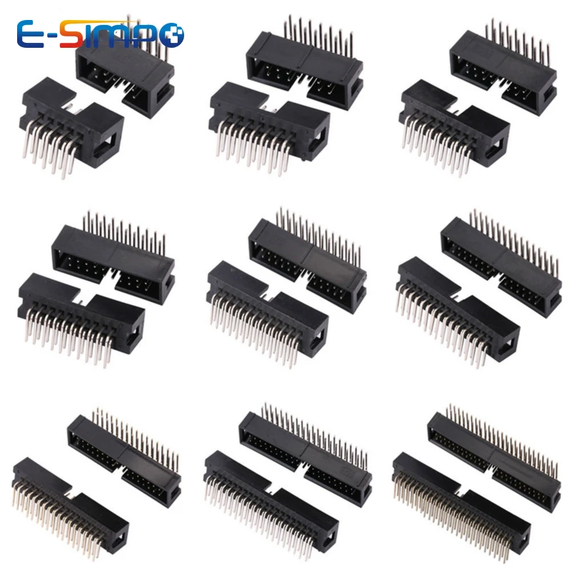 Male Female Header Pin - 10 Uds DC3 2,54mm DIP RA
