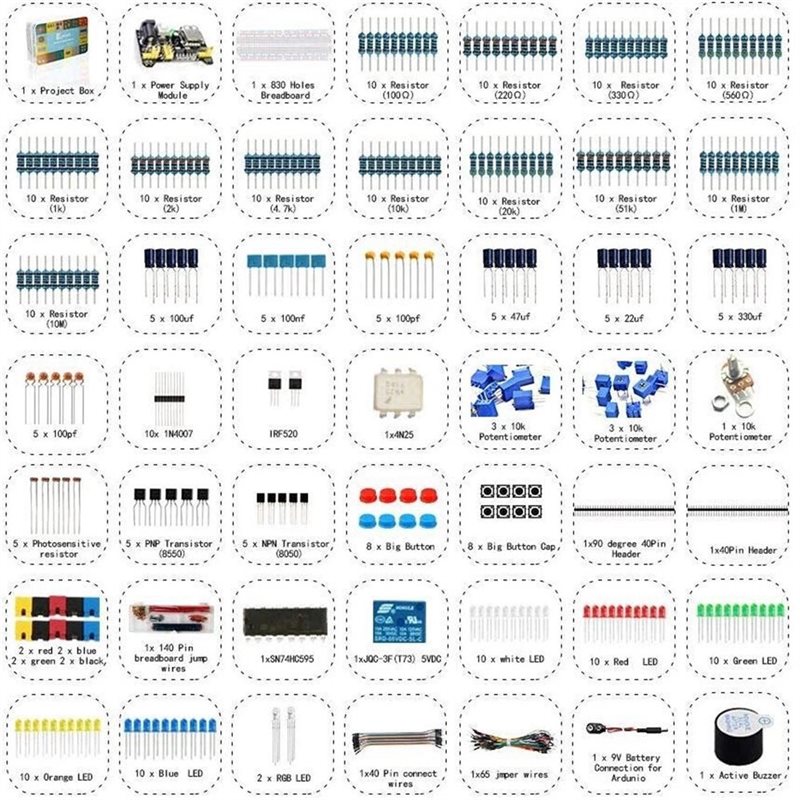 Nuevo Diseño~ Kit Súper Comple - Diy Electronic Components reseña y precio