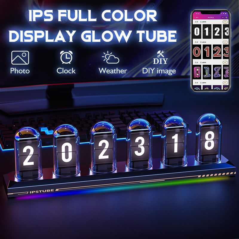 Reloj de tubo brillante RGB, r - Diy Analog Electronics reseña y precio