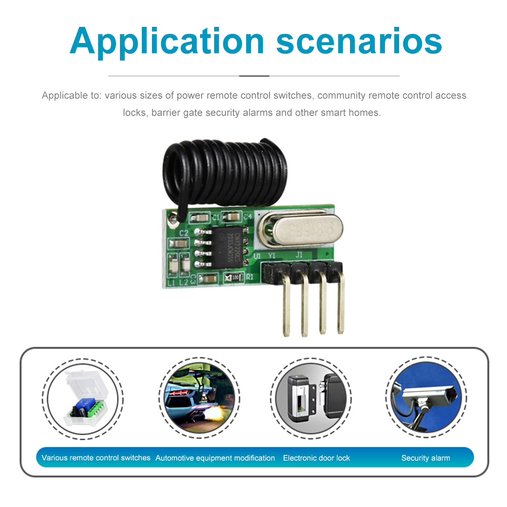 Módulo inalámbrico RF de 315MH - Rf 433Mhz Module reseña y precio