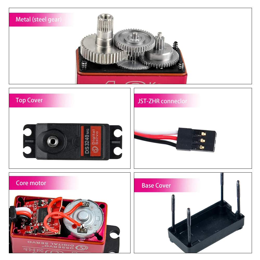 40KG Dsservo DS3240 alto par D - Servo Motor Sg90 reseña y precio