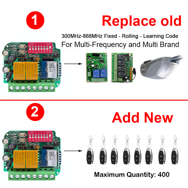 Universal Trabaja con Tuya WiF - Rf 433Mhz Module reseña y precio