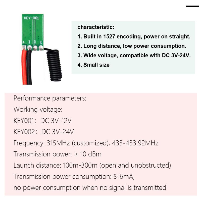 1 Uds DC 12V 3V 5V 9V código d - Rf 433Mhz Module reseña y precio