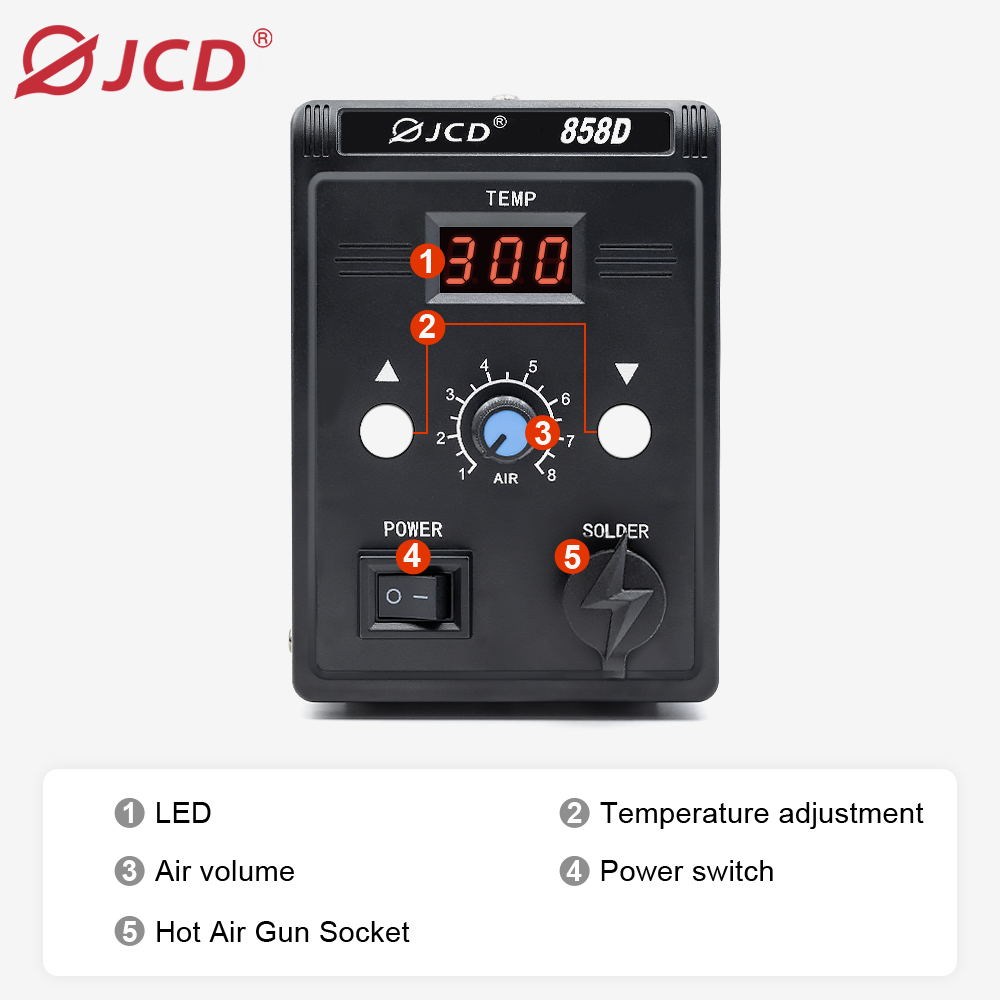 Pistola de aire caliente JCD 8 - Smd Solder Paste reseña y precio