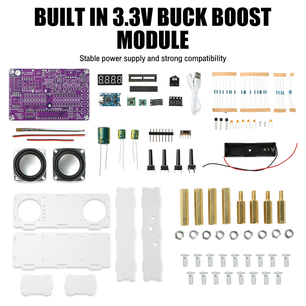 Kit de Radio FM de Doble Canal - Diy Audio Electronics Kit reseña y precio
