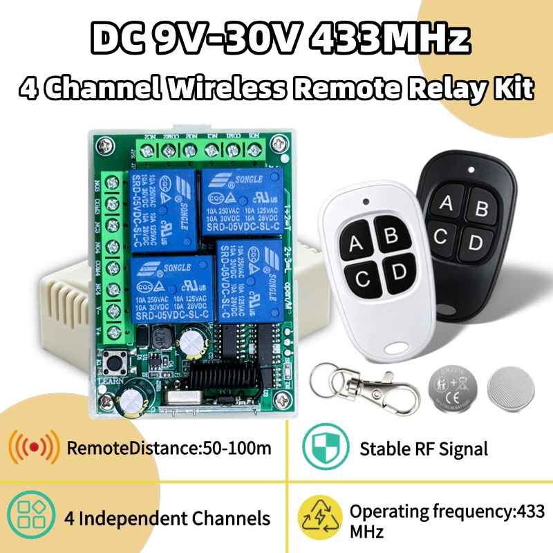 Control Remoto Inalámbrico Uni - Rf 433Mhz Module reseña y precio