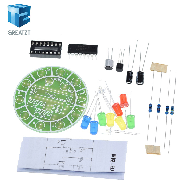 GREATZT CD4017 Kit de Luces LE - Diy Electronics Lab reseña y precio