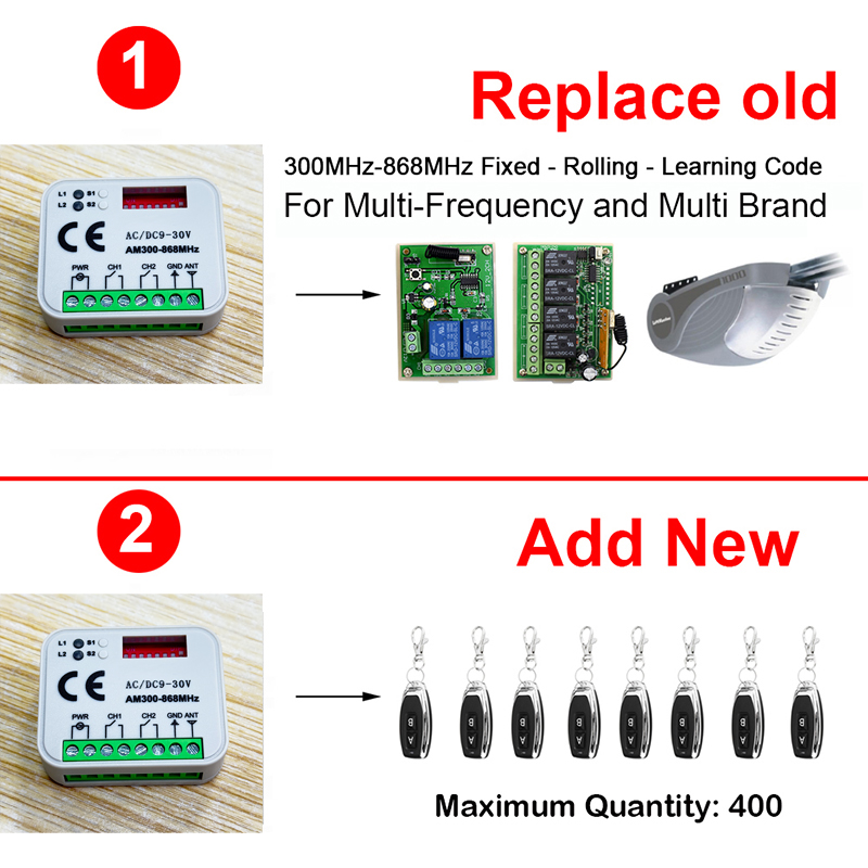 Receptor de control remoto uni - Rf 433Mhz Module reseña y precio